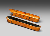 Pen Box, Fathallah Shirazi (Iranian, active 1850s–80s), Papier-maché; painted, gilded, and varnished
