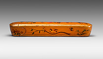 Pen Box, Fathallah Shirazi (Iranian, active 1850s–80s), Papier-maché; painted, gilded, and varnished