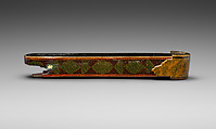Pen Box with Marbled Design, Rajab &#39;Ali, Papier-maché; painted, gilded, and varnished