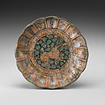Dish, Earthenware; underglaze painted