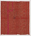 Fragment of Scarf, Silk and metal thread