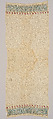 Scarf, Silk, metal thread; embroidered