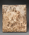 Tile, Stonepaste; painted and glazed