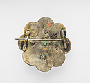 Brooch, Silver; gilded and enamelled