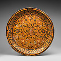 Plate, Papier-maché; painted and lacquered