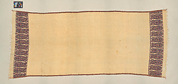 Shawl of Joined Fragments, Pashmina wool; twill weave, double interlocking twill tapestry weave, pieced