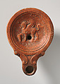 Lamp, Earthenware; molded