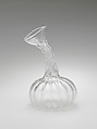 Flask, Glass; mold blown