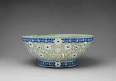 Large Ceramic Bowl, Sèvres Manufactory (French, 1740–present), Hard-paste porcelain; pâte-sur-pâte, polychrome glaze, and gold
