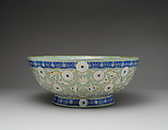 Large Ceramic Bowl, Sèvres Manufactory (French, 1740–present), Hard-paste porcelain; pâte-sur-pâte, polychrome glaze, and gold