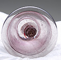 Water Pipe Base, Glass; free blown with applied decoration, tooled on the pontil