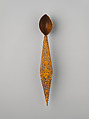 Spoon, Wood; carved