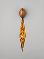 Spoon, Wood; carved