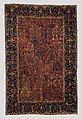 Shrub Carpet, Cotton (warp), wool (weft and pile); asymmetrically knotted pile