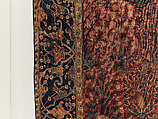 Shrub Carpet, Cotton (warp), wool (weft and pile); asymmetrically knotted pile