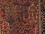 Shrub Carpet, Cotton (warp), wool (weft and pile); asymmetrically knotted pile