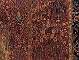 Shrub Carpet, Cotton (warp), wool (weft and pile); asymmetrically knotted pile
