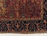Shrub Carpet, Cotton (warp), wool (weft and pile); asymmetrically knotted pile