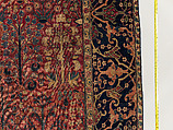 Shrub Carpet, Cotton (warp), wool (weft and pile); asymmetrically knotted pile