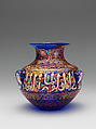Mosque Lamp, Philippe-Joseph Brocard (French, Liège 1831–1896 Meudon)  , Paris, France, Glass; enameled