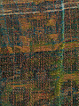 Silk Fragment with Wavy-vine Pattern on Green Ground, Silk, metal wrapped thread; lampas (kemha)