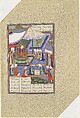 "Buzurjmihr Masters the Hindu Game of Chess", Folio 639v from the Shahnama (Book of Kings) of Shah Tahmasp, Abu&#39;l Qasim Firdausi (Iranian, Paj ca. 940/41–1020 Tus), Opaque watercolor, ink, silver, and gold on paper