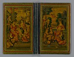 Bookcover with Christian Themes, Pasteboard; painted and lacquered