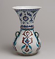 Mosque Lamp, Stonepaste; painted and glazed