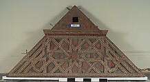 Ceiling, Wood; carved, painted, and gilded