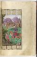 Shahnama (Book of Kings) of Firdausi, Abu&#39;l Qasim Firdausi (Iranian, Paj ca. 940/41–1020 Tus), Opaque watercolor, ink, silver and gold on paper