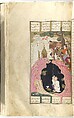 Shahnama (Book of Kings) of Firdausi, Abu&#39;l Qasim Firdausi (Iranian, Paj ca. 940/41–1020 Tus), Opaque watercolor, ink, silver and gold on paper