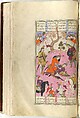 Shahnama (Book of Kings) of Firdausi, Abu&#39;l Qasim Firdausi (Iranian, Paj ca. 940/41–1020 Tus), Opaque watercolor, ink, silver and gold on paper