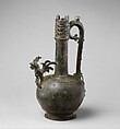 Ewer with a Cock-Shaped Spout, Bronze; cast and pierced
