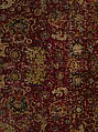 The Emperor's Carpet, Silk (warp and weft), wool (pile); asymmetrically knotted pile