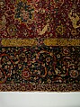 The Emperor's Carpet, Silk (warp and weft), wool (pile); asymmetrically knotted pile