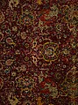 The Emperor's Carpet, Silk (warp and weft), wool (pile); asymmetrically knotted pile
