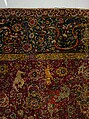 The Emperor's Carpet, Silk (warp and weft), wool (pile); asymmetrically knotted pile