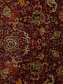 The Emperor's Carpet, Silk (warp and weft), wool (pile); asymmetrically knotted pile