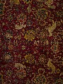 The Emperor's Carpet, Silk (warp and weft), wool (pile); asymmetrically knotted pile