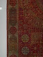 Five Medallion Carpet, Wool (warp, weft, and pile); asymmetrically knotted pile