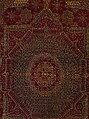 Five Medallion Carpet, Wool (warp, weft, and pile); asymmetrically knotted pile