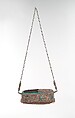 Drinking Bowl Shaped as a Begging Bowl, Silver; fire gilded, with applied and stamped decoration, inset carnelians and turquoises, and carnelian, turquoise and coral beads