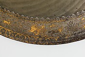 Shield with Hunting and Landscape Vignettes, Steel; with gold overlay