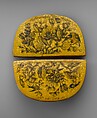 Lacquer Mirror Case, Painting by Fathallah Shirazi (Iranian, active 1850s–80s), Papier-maché; painted, gilded, and lacquered
