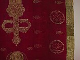 Banner, Silk, metal wrapped thread; lampas, brocaded