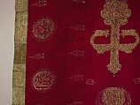 Banner, Silk, metal wrapped thread; lampas, brocaded