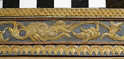 Ceiling, Wood; carved, painted, and gilded