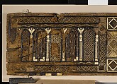 Panel, Wood (fig); mosaic with bone and four different types of wood