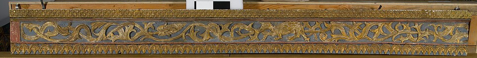 Ceiling, Wood; carved, painted, and gilded