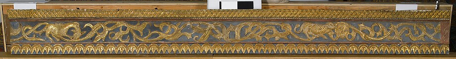 Ceiling, Wood; carved, painted, and gilded